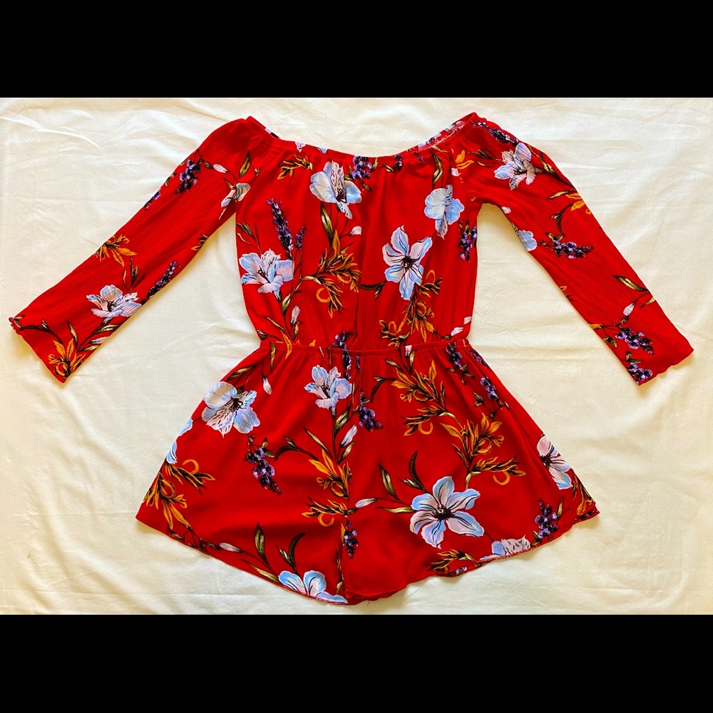 Flower Pattern Romper